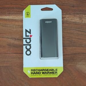 Zippo Rechargeable Hand Warmer W/Power Bank Pocket Size Model Number No Z4B168